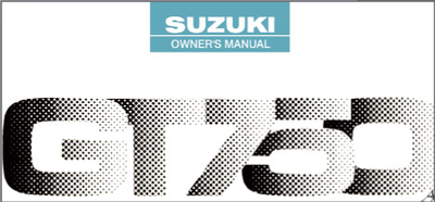 Suzuki GT750 Owners Manual Booklet